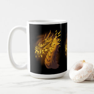 Golden Fire Dragon Coffee Mug