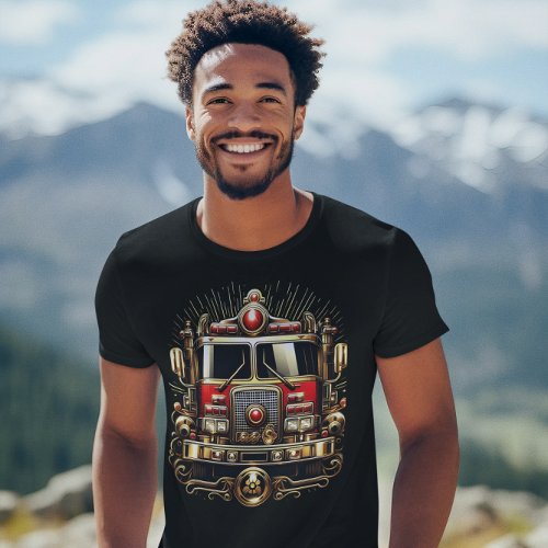 Golden Fire Engine Hero T_Shirt