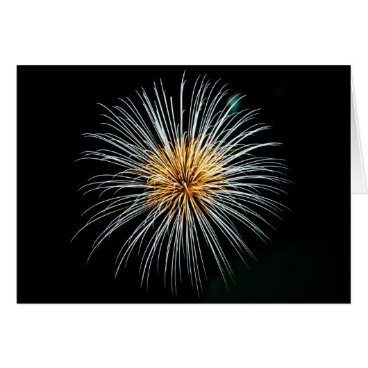 Golden Fireworks Cards (Front Horizontal)