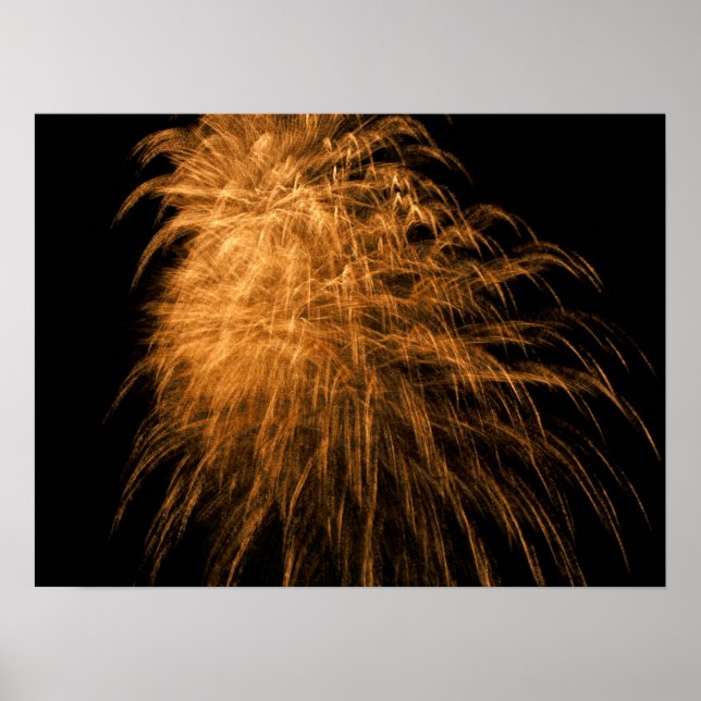 Golden Fireworks Poster (Front)