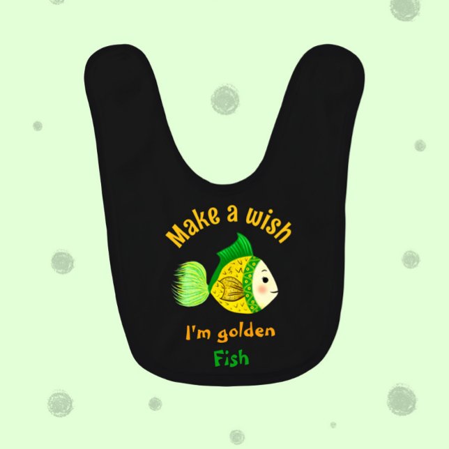 Golden fish baby bib (Creator Uploaded)