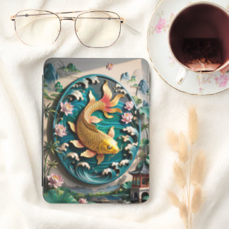 Golden Fish Classic Oil Painting Kindle Cover