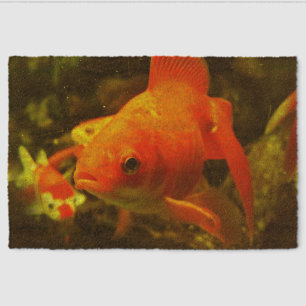 Golden Fish Fiber Doormat