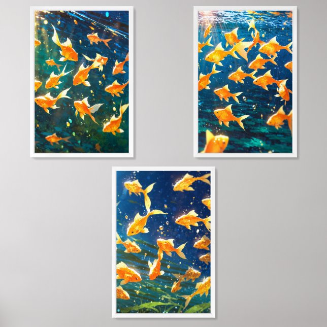Golden fish Print Set (Front)