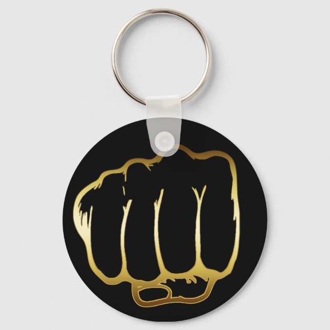 GOLDEN FIST KEYCHAIN (Front)