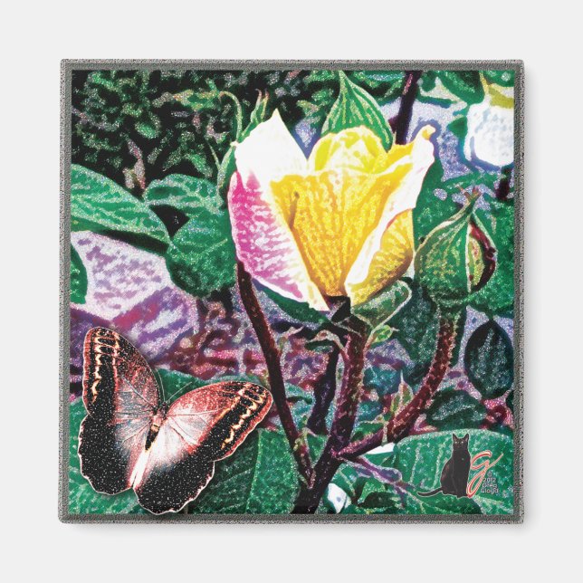 Golden Flame Magnet (Front)