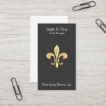Golden Fleur De Lis Business Card