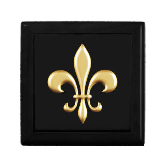 Golden Fleur De Lis Gift Box