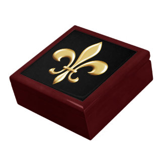 Golden Fleur De Lis Gift Box