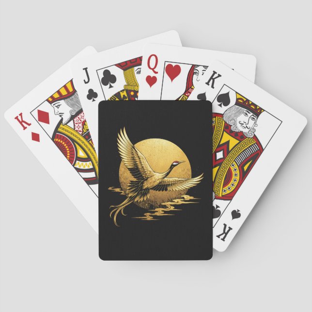Golden Flight Poker Cards (Back)