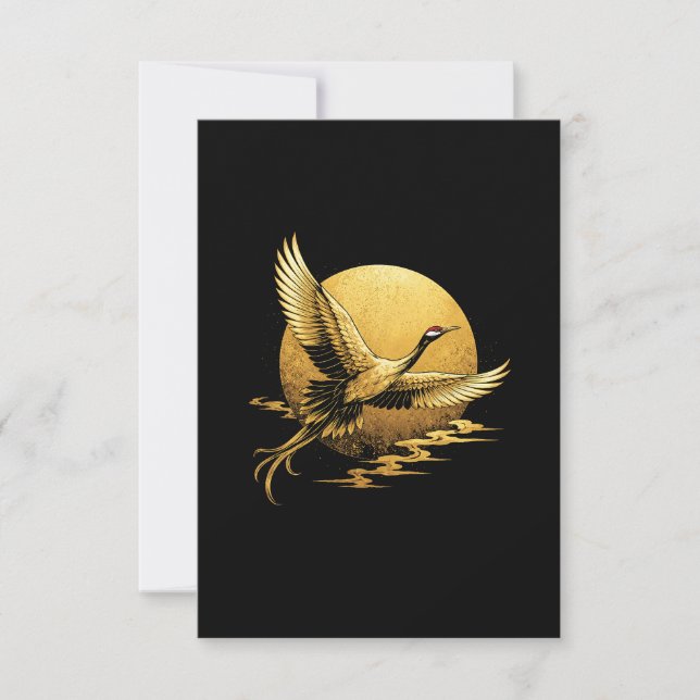 Golden Flight Thank You Card (Front)