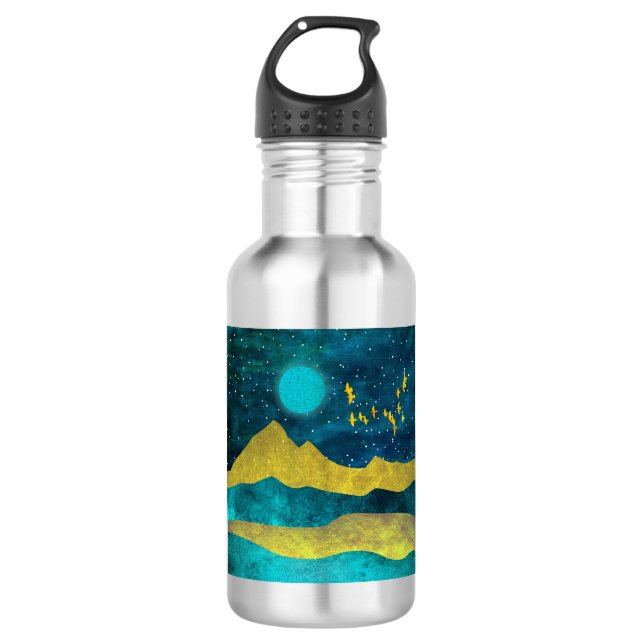 Golden Flock Stainless Steel Water Bottle (Front)