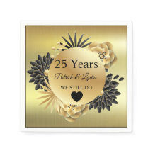 Golden Floral Boho 25th Anniversary - WE STILL DO