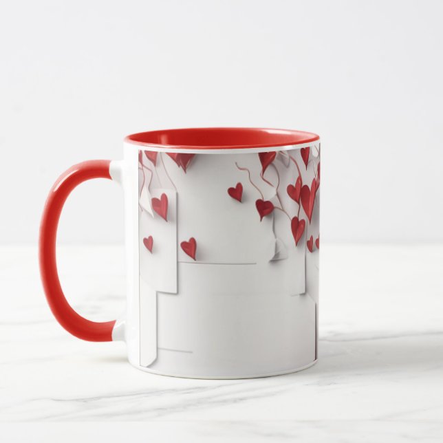 Golden Floral Everyday Coffee Mug  (Left)