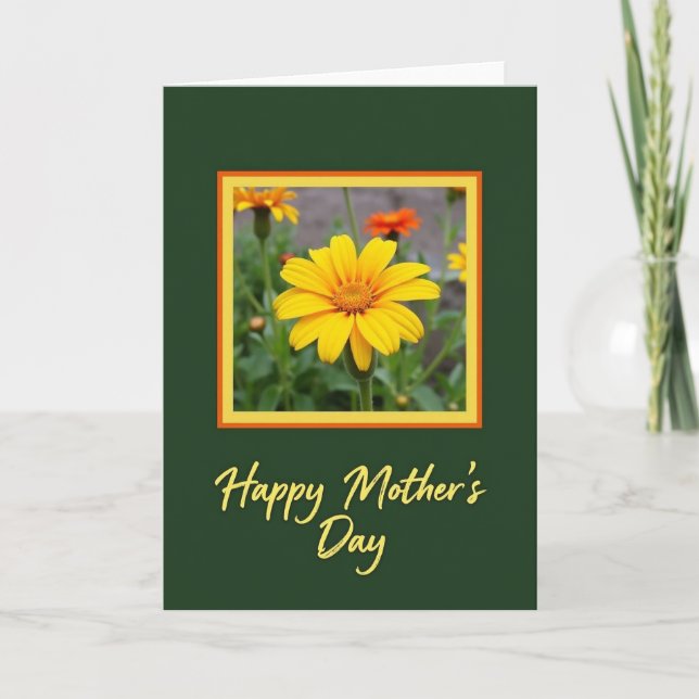 Golden Floral Frame Card (Front)