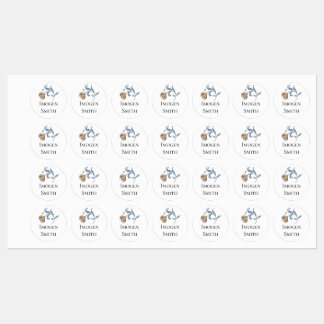 Golden Floral Iron-On Clothing Labels
