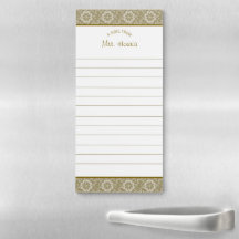 Golden Floral Ornamental Vintage