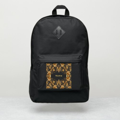 Golden Floral Port Authority Backpack