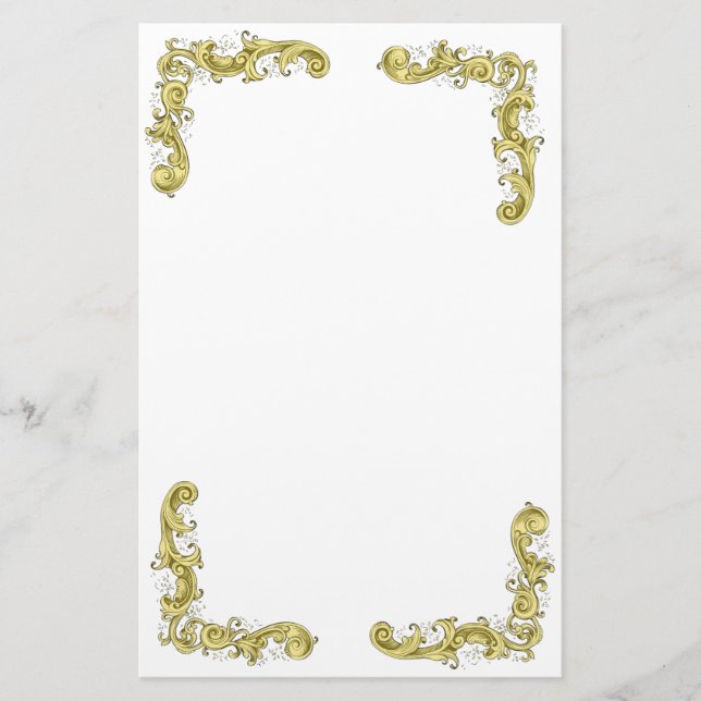 GOLDEN FLOURISHES STATIONERY (Front)