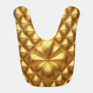 Golden Flower Baby Bib