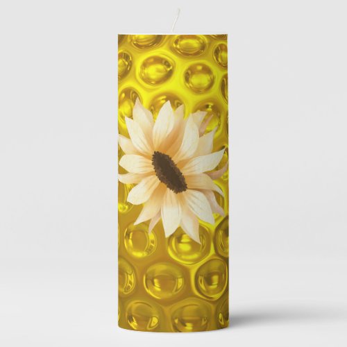 Golden flower candle holder cases 