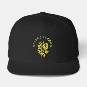 Golden Flower – Embroidered-Style Luxury Design Visor