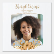 Golden Flower High School College Graduation Yard