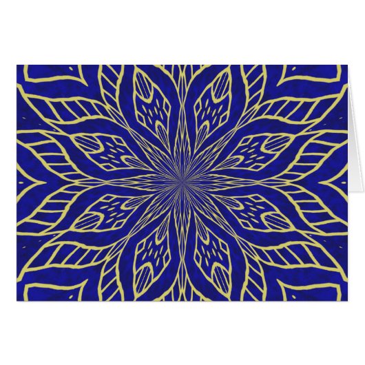 Golden Flower Mandala (Front Horizontal)