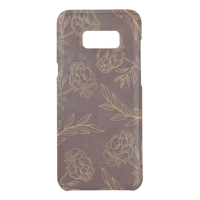 Golden flower mobile case (Back)