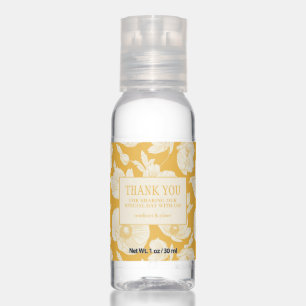 Golden Flower Pattern - Thank You Hand Sanitizer