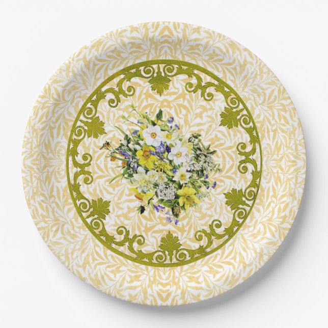 Golden Flower Plate (Front)