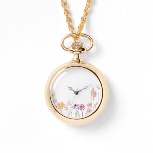 Golden Flower Timex Watch
