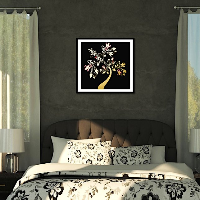 Golden Flowering Tree Foil Prints (Creator Uploaded)