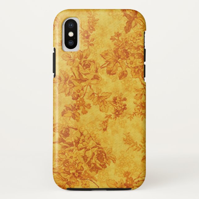 Golden Flowers Case-Mate iPhone Case (Back)