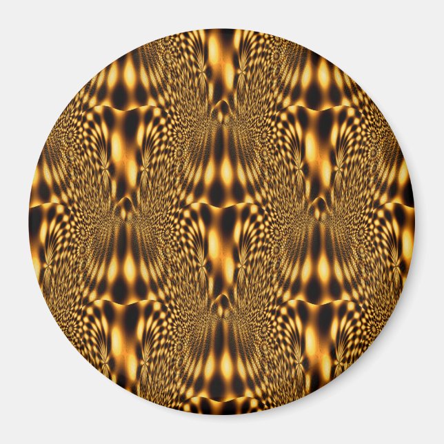 Golden Flowers...... Magnet (Front)