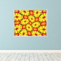 Golden Flowers Pattern