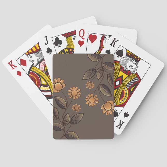 Golden Flowers Poker Cards (Back)