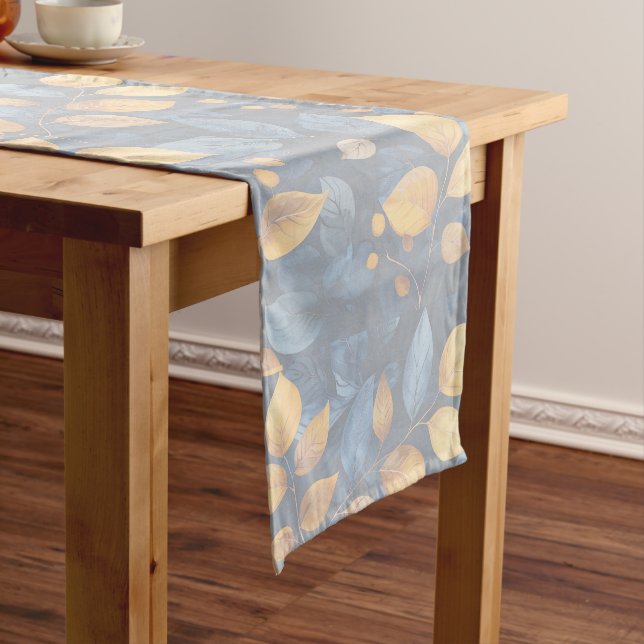 Golden Foliage Dreams Autumn Nature Beauty Medium Table Runner (In Situ)