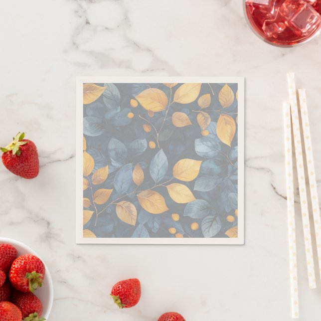 Golden Foliage Dreams Autumn Nature Beauty Napkins (Insitu)