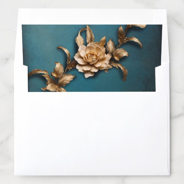 Golden foliage envelope liner (In Envelope)