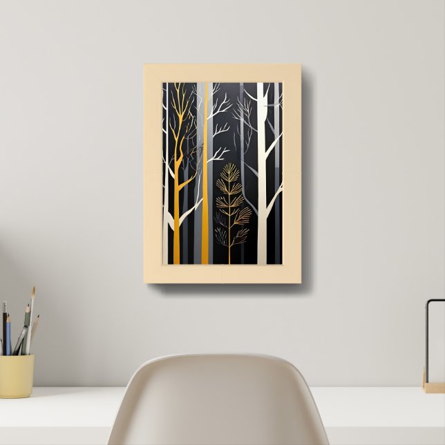 Golden Forest Framed Art (Home Office)