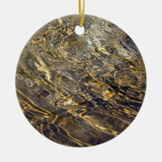 Golden Fountain Water 2 Ceramic Ornament