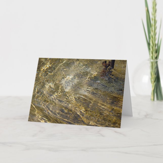 Golden Fountain Water Card (Front)