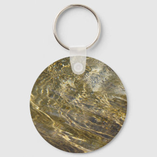 Golden Fountain Water Keychain