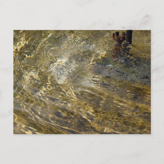 Golden Fountain Water Postcard