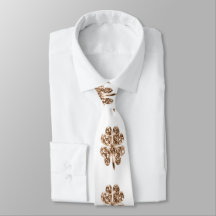 Golden Four Leaf Clover Stylish Gold and White