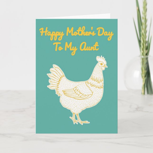 Golden Fowl Mothers Day Card (Front)