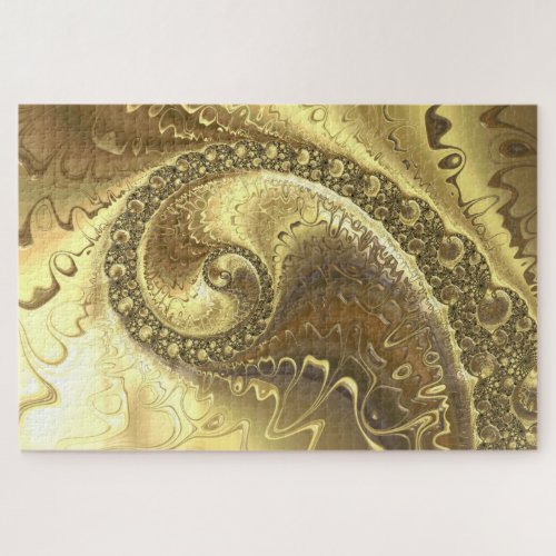 golden fractal puzzle