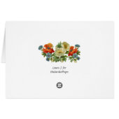 Golden Framed Poppy and Cornflowers Blank Art (Back Horizontal)