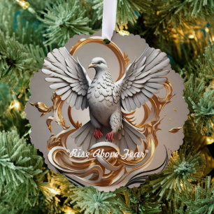 "Golden Freedom Rise" Ornament Card